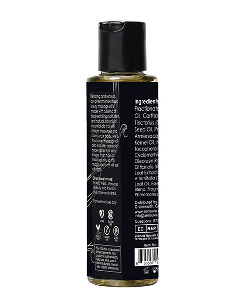 Sensuva Sensuva Me & You Massage Oil - 4.2 oz Berry Flirty - Image 2