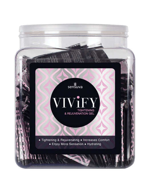 Sensuva Vivify Tightening & Rejuvenation Gel - Tub of 100 Single Use Packet - Image 2