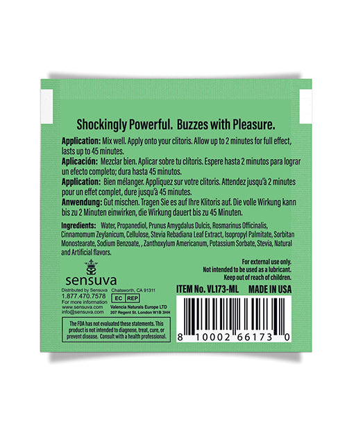 On ON For Her Arousal Gel Single Use Packet - 6 ml Spearmint - Image 2