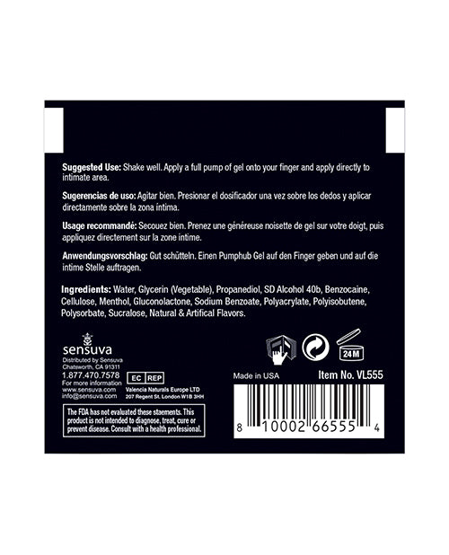 Sensuva Happy Hiney Anal Comfort Gel - 6 ml Single Use Packet - Image 2