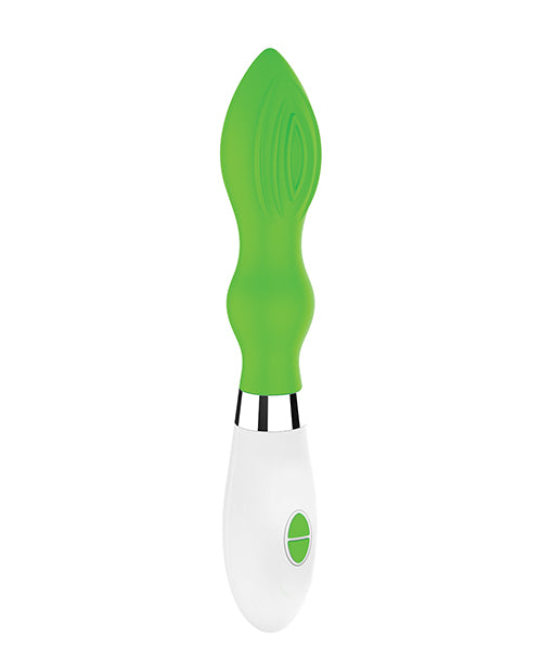 Luminous Shots Luminous Astraea Silicone 10 Speed Vibrator - Green - Image 2