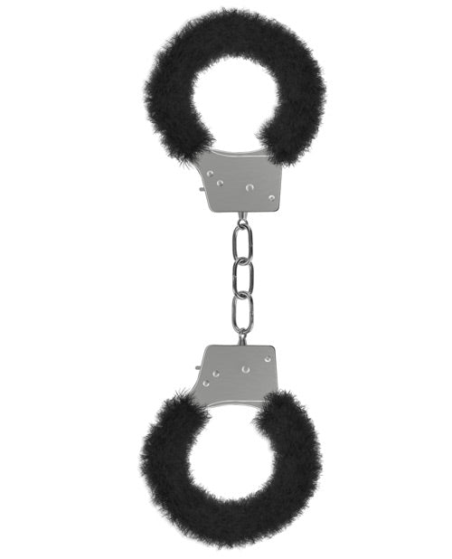 Ouch Shots Ouch Beginner's Handcuffs Furry - Black - Image 2