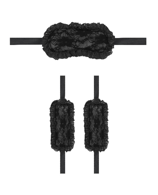 Ouch Shots Ouch Introductory Bondage Kit #7 - Black - Image 2