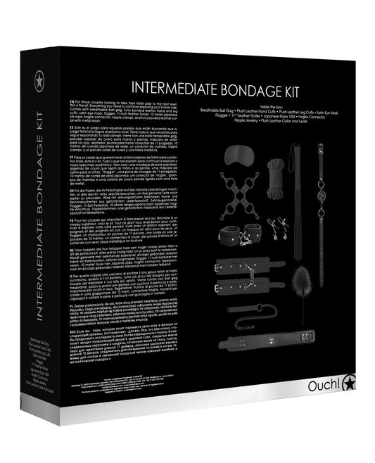 Ouch Shots Ouch Intermediate Bondage Kit - Black - Image 2