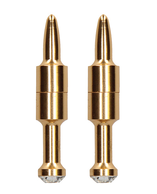 Ouch Shots Ouch Pin Magnetic Nipple Clamps - Gold - Image 2
