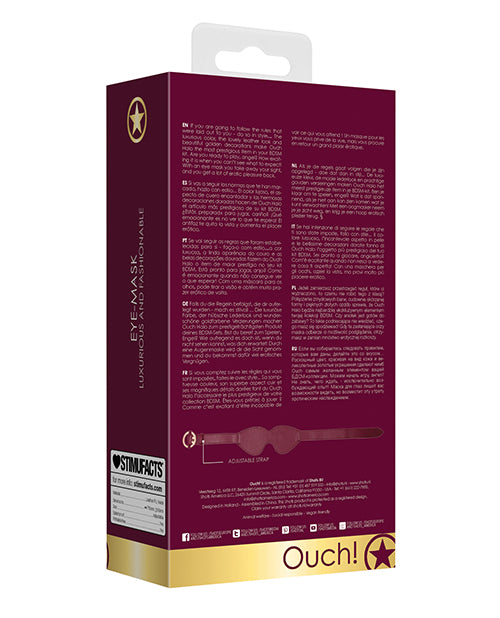 Ouch Shots Ouch Halo Eyemask - Burgundy - Image 2