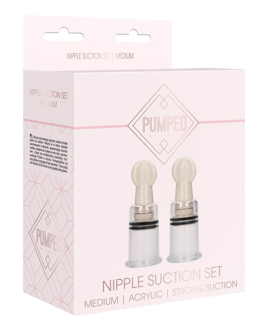 Pumped Shots Pumped Nipple Suction Set - Medium Clear - Image 2
