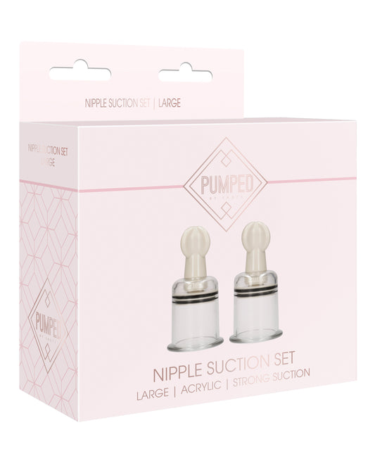 Pumped Shots Pumped Nipple Suction Set - Large Clear - Image 2