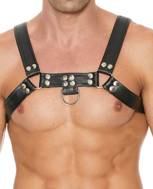 Ouch Uomo Shots Uomo Chest Bulldog Harness Large/XLarge - Black - Image 2
