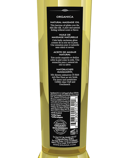 Shunga Shunga Organica Kissable Massage Oil - 8 oz Natural - Image 2