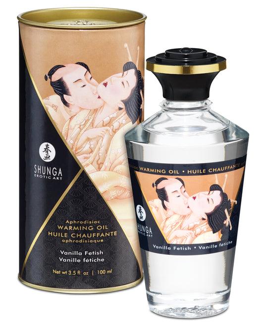 Shunga Shunga Warming Oil - 3.5 oz Vanilla Fetish - Image 2