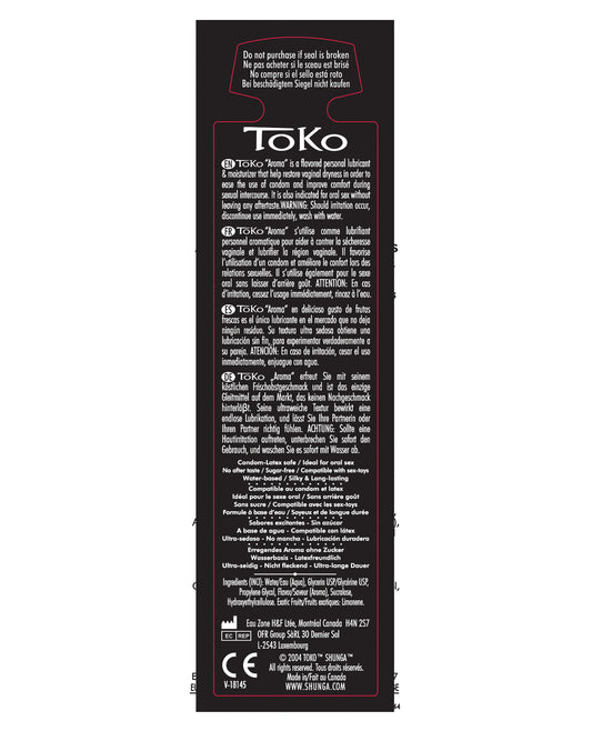 Shunga Shunga Toko Aroma Lubricant - 5.5 oz Lustful Litchee - Image 2