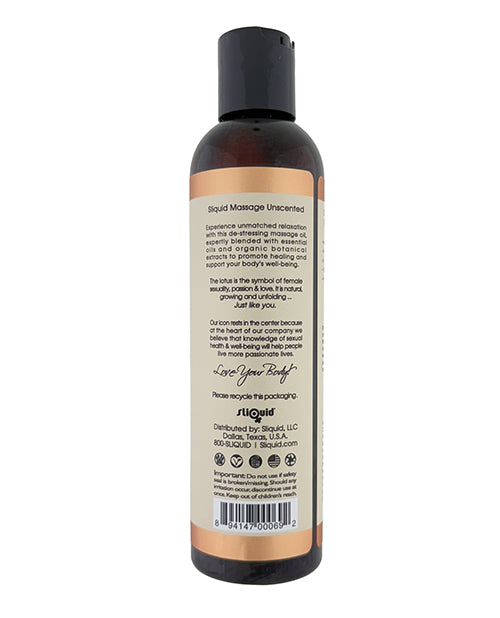 Sliquid Balance Massage Oil - 8.5 oz Unscented - Image 2