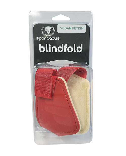 Spartacus Spartacus PU Blindfold w/Plush Lining - Red - Image 2