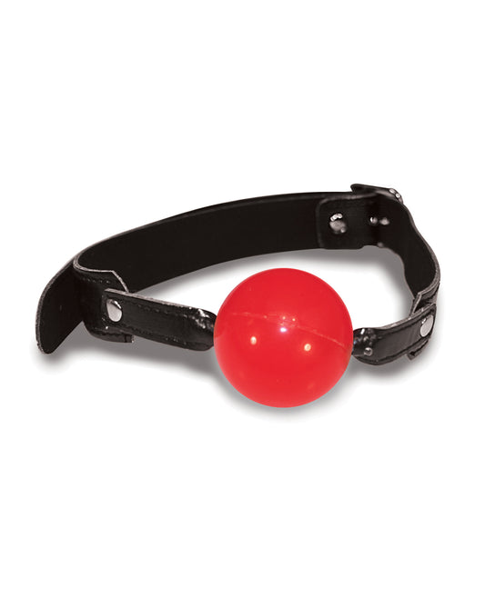 Sex & Mischief Sex & Mischief Solid Red Ball Gag - Image 2