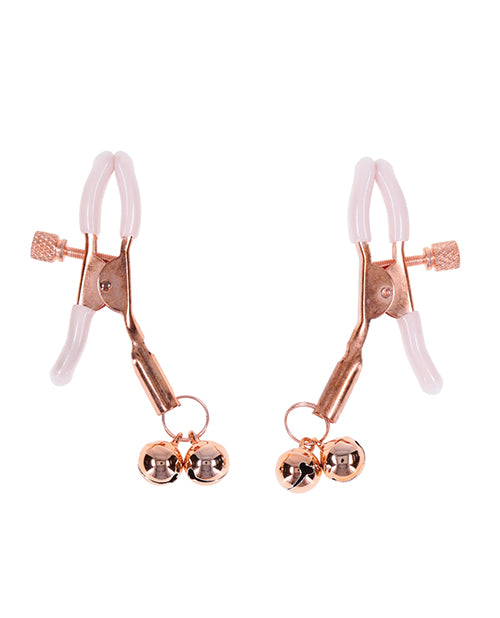 Sex & Mischief Sex & Mischief Peaches 'n CreaMe Bell Nipple Clamps - Image 2