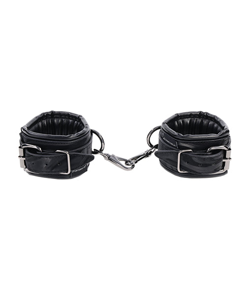 Sportsheets Sportsheets Velvet Noir Handcuffs - Black - Image 2