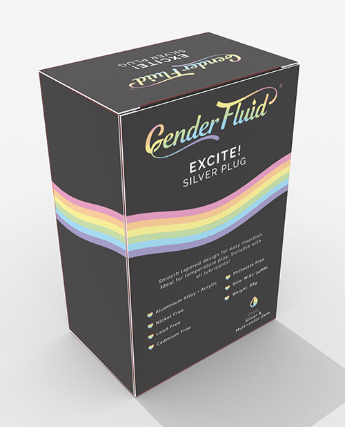 Gender Fluid Gender Fluid Excite! Plug - Silver - Image 2