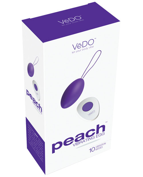 VeDO VeDO Peach Rechargeable Egg Vibe - Into You Indigo - Image 2