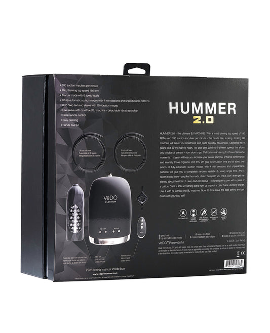 VeDO VeDO Hummer 2.0 Masturbator - Black - Image 2