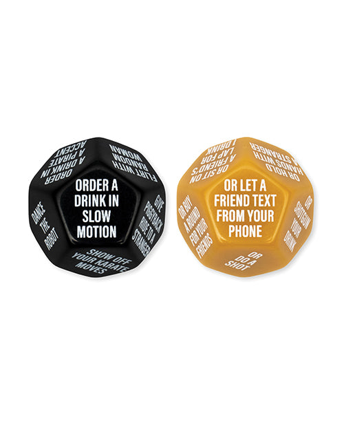 Wood Rocket Guys Night Out Do or Dare Dice Game - Black - Image 2