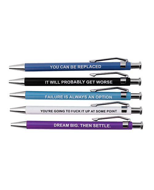 Wood Rocket Demotivational Pens - 5 Pack - Image 2