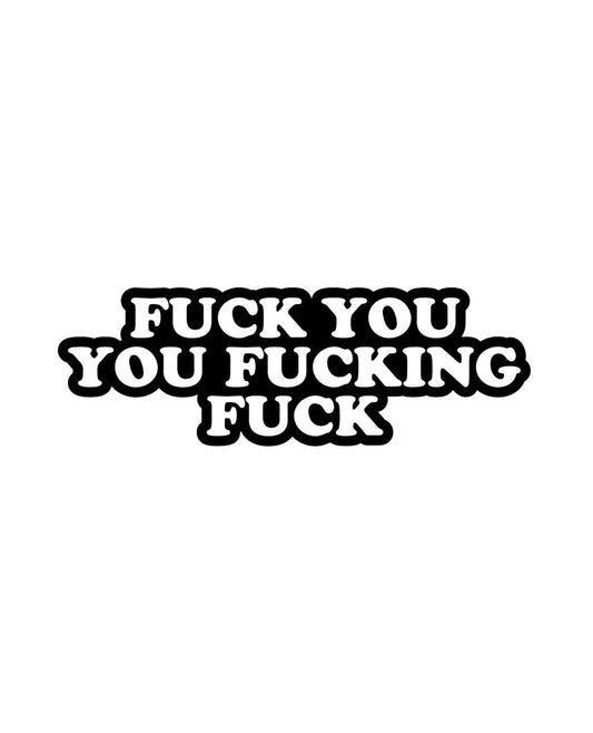 Wood Rocket Wood Rocket Porn Fuck Fuck Fuck Pin - Black/White - Image 2