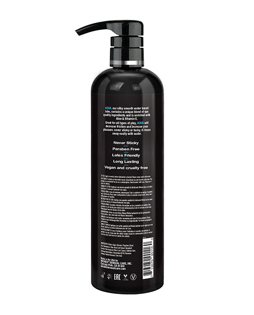 Wicked Sensual Care Wicked Sensual Care Aqua Waterbased Lubricant - 16 oz Fragrance Free - Image 2