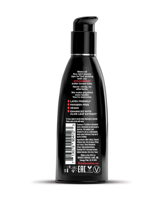 Wicked Sensual Care Wicked Sensual Care Water Based Lubricant - 2 oz Strawberry - Image 2