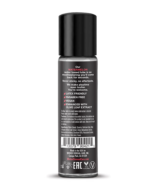 Wicked Sensual Care Wicked Sensual Care Aqua Water Based Lubricant - 1 oz Watermelon - Image 2