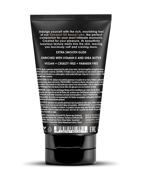 Wicked Sensual Care Wicked Sensual Care Coconut Oil Based Lube - 4 oz - Image 2