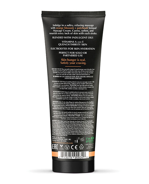 Wicked Sensual Care Wicked Sensual Care Orange Blossom & Patchouli Massage Cream - 4 oz - Image 2