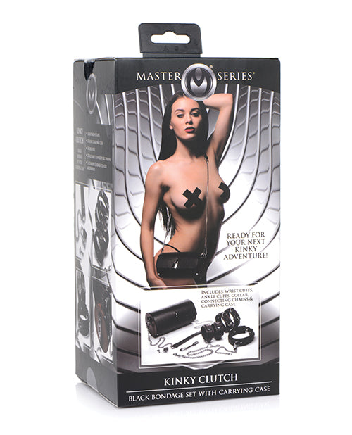 Master Series Master Series Kinky Clutch Black Bondage Set w/Carrying Case - Image 2