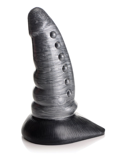 Creature Cocks Creature Cocks Beastly Tapered Bumpy Silicone Dildo - Silver/Black - Image 2