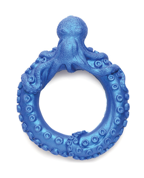 Creature Cocks Creature Cocks Poseidon's Octo Silicone Cock Ring - Blue - Image 2