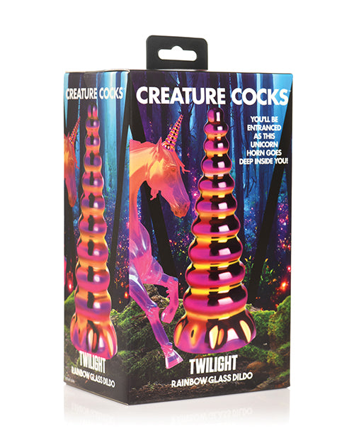 Creature Cocks Creature Cocks Twilight Rainbow Glass Dildo - Image 2