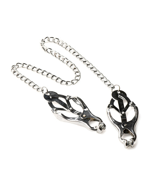 Master Series Master Series Tyrant Spiked Clover Nipple Clamps - Silver - Image 2