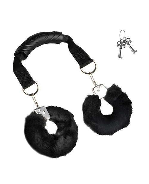 Master Series Master Series Furry Handcuffs w/Handle - Image 2