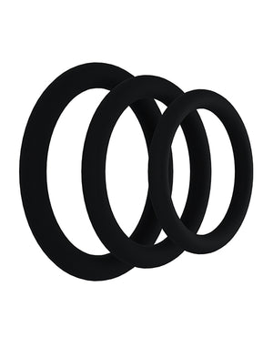 Rock Solid Rock Solid Tri-Pack Silicone Gasket Cockrings - Black - Image 2