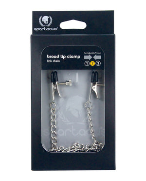 Spartacus Spartacus Adjustable Broad Tip Nipple Clamps w/Link Chain