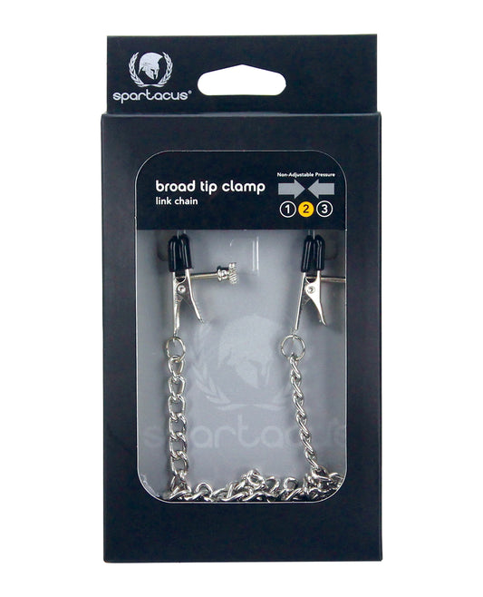 Spartacus Spartacus Adjustable Broad Tip Nipple Clamps w/Link Chain