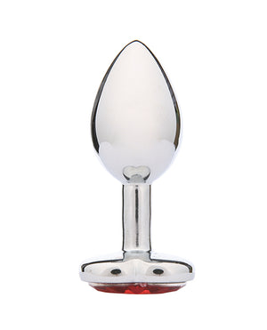 WhipSmart WhipSmart Heartbreaker 2.5" Heart Crystal Butt Plug - Red - Image 2