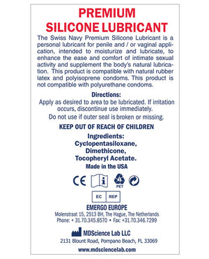 Swiss Navy Swiss Navy Lube Silicone - 2 oz - Image 2