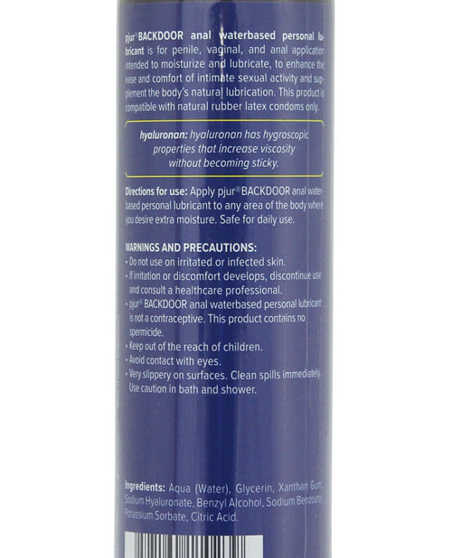 Pjur Back Door Pjur Back Door Anal Water Based Personal Lubricant - 100 ml Bottle - Image 2