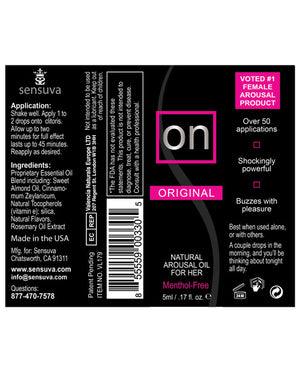 On ON Natural Arousal Oil For Her - Original 5 ml Bottle - Image 2