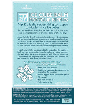Nip Zip Sensuva Nip Zip Ice Cube Nip Balm - Strawberry Mint - Image 2