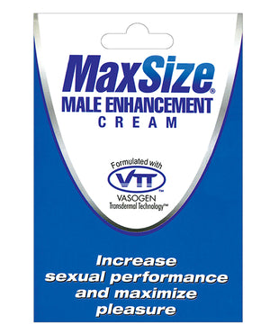 Max Size Max Size Male Enhancement Cream - Individual Foil Packet