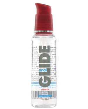 Body Action Anal Glide Silicone Lubricant - 2 oz Pump Bottle - Image 2
