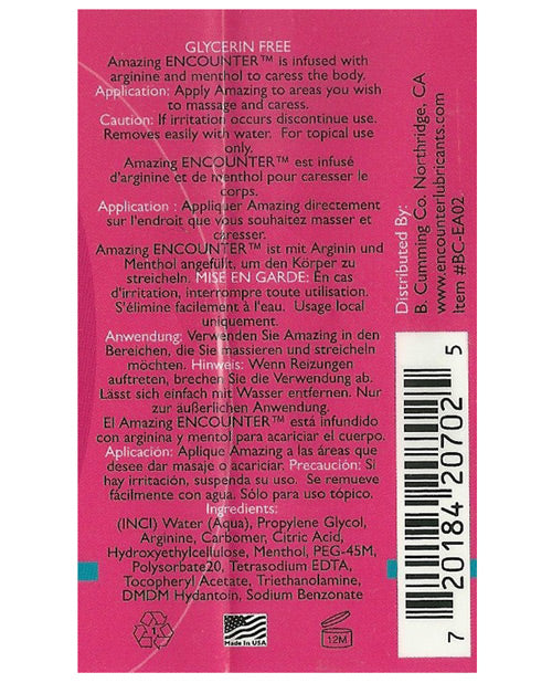 Encounter Encounter Female Arousal Lubricant - 2 oz Amazing - Image 2