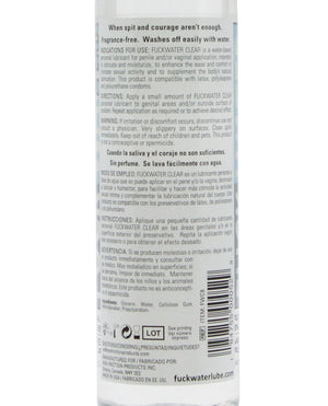 Fuck Water Fuck Water Clear H2O - 8 oz Bottle